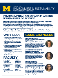 Environmental Policy and Planning brochure