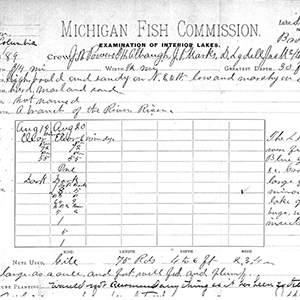 michigan fish commission records