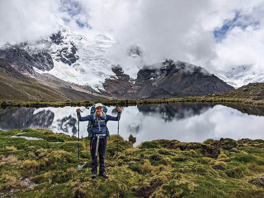 A mountain lake at 5,000 meters in Peru.