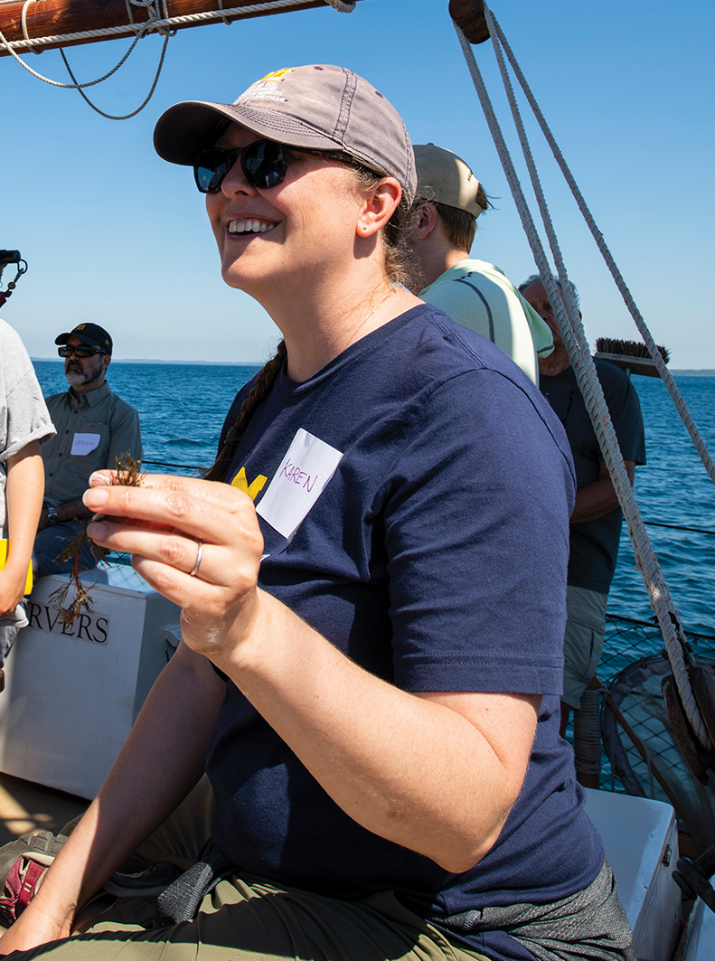 SEAS Assistant Professor Karen Alofs studies how environmental stressors impact fish, including walleye. 
