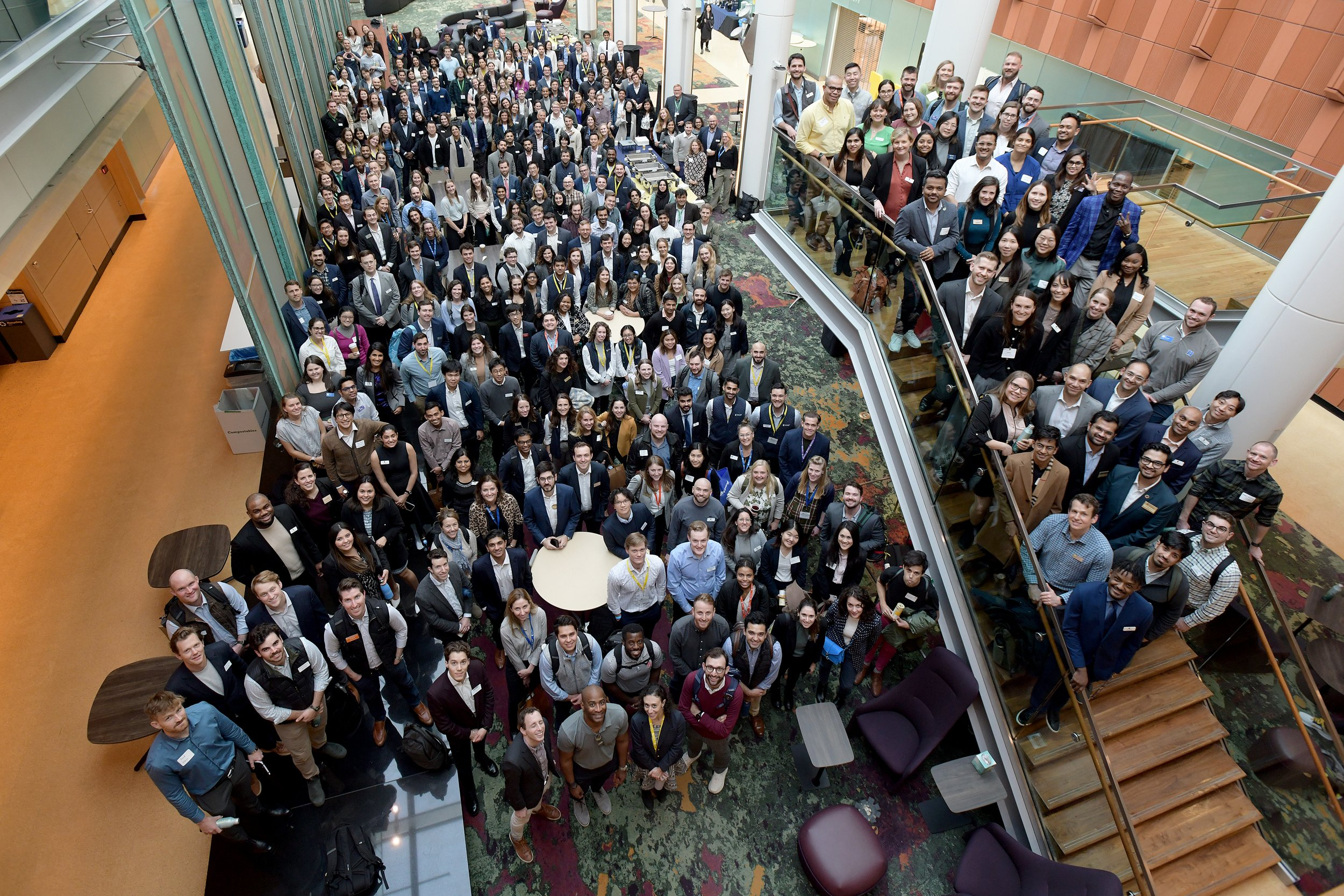 The 2024 ClimateCAP MBA Summit attendees together in a group photo.
