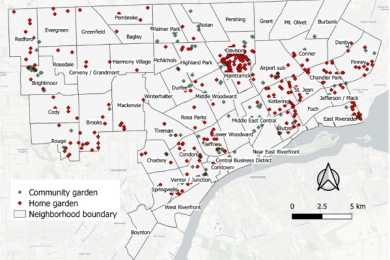 Do urban gardens lead to gentrification? Not in Detroit, study finds