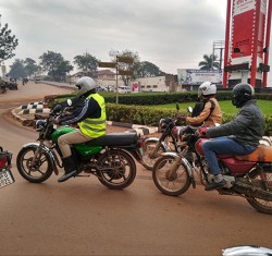 Electrifying motorcycle taxis in Kampala, Uganda, shows local air pollution benefits