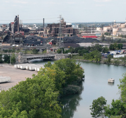 The Rouge River in Detroit, where an interdisciplinary study will utilize watershed data to understand how urban form and local policies contribute to urban water quality.