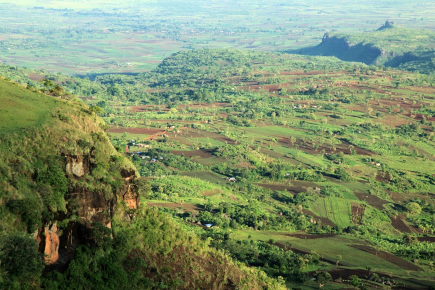 rural landscape uganda africa