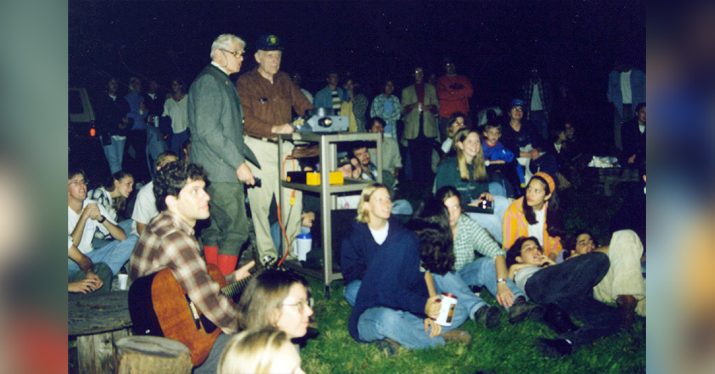 Burt Barnes and Chuck Olson at SNRE Campfire